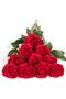 DuHouse Artificial Silk Roses Long Stem (Red) - 10 pcs