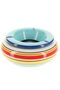 XL Wind Ashtray, Dolomite Ceramic Windproof Ashtray with Lid (19.5 cm, Blue)