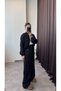 Leopard Printed Satin Bomber Jacket Trousers Set - 2
