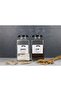 2-Piece Decorative Kitchen Organizer for Tea, Sugar 3000 ml Black Metal Lid - 3