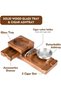 Wooden Cigar Ashtray Cigar Gift Set for Outdoor Patio Home - 2
