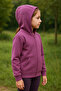 Cmk 207-11-25 Girl's Embossed Butterfly Patterned Zippered Hooded Sweatshirt Ages 3–12 - 3