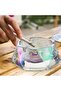 Mairuker Crystal Diamond Glass Ashtray - Multicolor, Small - 5
