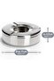 3x Stainless Steel Ashtrays with Removable Windproof Lid - Ø11 cm, 3 Pieces - 6