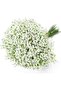 6 Pcs Artificial Baby Breath Gypsophila Flowers Bouquets Real Touch (White)