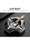 Cigar Ashtray, 4-Slot Metal Cigar Holder, Non-slip (Black) - 3