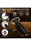 Cigar Ashtray and Cigar Cutter Set, Portable Ceramic Ashtray with Guillotine, V-Cutter an - 5