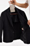 Forex Men's Black Polyviscose Fabric Wool-Blend Half Lined Slimfit Suit with Pocket Bags 2-Piece Suit - 4