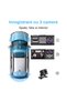 Triple lens dash cam, loop recording, G-sensor, night vision, - 2