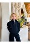 Boys / Girls Mock Neck Sweatshirt Kangru Pocket 3 Thread Ş Fleece-Lined Black - 5
