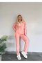 Hooded Sports Suit with Rubber Detail on the Sleeves - 3