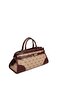 Dark Beige - Claret Red Monogram Women's Handbag Sp1260 - 2