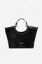 Black - Black Suede Women's Handbag Sp1189