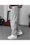 New Season Gray Baggy Jeans Loose Denim Trousers - 2