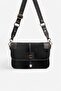 Black - Black Suede Women's Crossbody Bag Sp1182