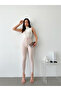 Pantaloni simpli bej - 3