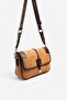 Taba - Brown Suede Women's Crossbody Bag Sp1182 - 2