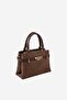 Brown - Brown Suede Women's Handbag Sp1149 - 2