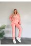 Hooded Sports Suit with Rubber Detail on the Sleeves