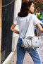 Waterproof Fabric Multi-Compartment Women's Shoulder Bag - 2