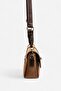 Taba - Brown Suede Women's Crossbody Bag Sp1182 - 3