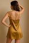 Women's Satin Nightgown with String Straps - 2