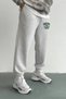 Men's Winter Boston Printed Cotton Wool Inside Elastic Leg Bottoms