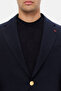 Ds Damat Regular Fit Navy Blue Dobby Fabric Jacket - 2