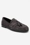 Lupen Grey Suede Tasseled Genuine Leather Women's Loafer Shoes - 3