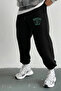 Men's Winter Boston Printed Cotton Wool Inside Elastic Leg Bottoms