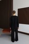 25017 Women's Pants Stitching Detailed Premium Knitwear Set Black - 8
