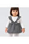 Baby Girl Plaid Patterned Bow Strap Dress Set - 2