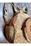 Fargin Ethnic Authentic Bohemian Round Embroidered Backpack Daily Travel Waterproof Backpack - 2
