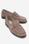 Valia Mink Suede Genuine Leather Women's Loafer Shoes