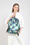 Unisex Tropical Leaf Pattern Waterproof Backpack Daily School Travel Camping Use - 3