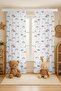 Bohemian Rainbows Patterned Children's Baby Room Background Curtain (Single Wing Pricing)