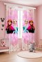 Pink Snow Crystal Princess Patterned Children's Baby Room Background Curtain (Single Panel Pricing) - 3