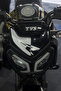 White Color Head Detail Sticker with R Logo for Tvs Raider - 3