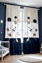 Space Vehicles Patterned Children's Baby Room Background Curtain (Single Wing Pricing) - 2