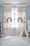 Crescent-Star Rainbow Patterned Children's Baby Room Background Curtain (Single Wing Pricing) - 3