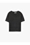 Half Sleeve Crew Neck Glitter Sequin Embroidered Knitwear Sweater - 3