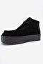 Melia Black Suede Genuine Leather Women's Ankle Boots - 4