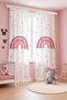 Pembeli Rainbow Patterned Children's Baby Room Background Curtain (Single Panel Pricing) - 3
