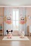 Rabbit on the Moon Patterned Children's Baby Room Background Curtain (Single Panel Pricing) - 3