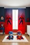 Red Spider-Man Patterned Children's Baby Room Background Curtain (Single Panel Pricing) - 2