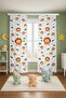 King Lions Patterned Children's Baby Room Background Curtain (Single Wing Pricing)