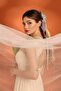Women's Custom Made Stone Detailed Bow Model Hair Accessory, Crown Hairpin - 4