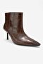 Rassel Brown Print Matte Toe Women's Thin Heeled Boots - 3