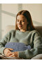 Blue Striped Plush Case Hot Water Bag 2 Lt