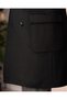 Italian Style S Slim Fit K Double-Breasted Wool Blended Cashmere Men's Coat Black T14693 - 7